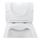 Унітаз підвісний Qtap Swan Rimless 520х360х320 з сидінням Slim Duroplast/ Soft-close/ Quick relase White - изображение 4