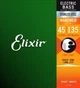 Струны для бас-гитары Elixir 14782 Nanoweb Coated Stainless Steel Long Scale 5-Strings Light/Medium 45/135 (SS NW 5 LM 045) - изображение 1