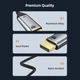 Кабель CABLETIME USB Type-C to DisplayPort (совместим с Thunderbolt 3/4) 1.8m 4K/60Hz для MacBook/iMac - изображение 3
