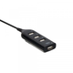USB Hub (концентратор) EasyLife хаб для обмена данными между несколькими устройствами сразу 4 Port USB2.0 Black [CR778B3] - изображение 1