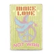 Дерев'яний постер Make love not war А5 - зображення 1