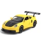 Машинка Porsche 911 RSR игрушка детская металлическая моделька коллекционная 15 см Желтый (2283683) - изображение 1