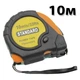 Рулетка вимірювальна 10 метрів з фіксатором та магнітом будівельна - зображення 1