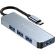 USB Type-C Хаб на 4 порта Addap UH06 | Разветвитель - концентратор USB : 3 x USB 2.0, 1 x USB 3.0 - изображение 1