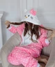 Піжама кігурумі Kigurumi Хеллоу Кітті Hello Kitty для дівчаток Рожева на зріст 130-144 см (201641) - зображення 3
