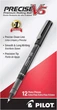 Набор черных ручек 12 шт Pilot Precise V5 Rolling Ball, Extra Fine 0.5 мм (35334) - изображение 1