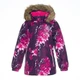 Куртка зимняя HUPPA LOORE 17970030-91834 бордовый с принтом 128 см (4741468805894) - изображение 1
