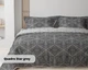 Комплект постельного белья ТЕП Happy Sleep Двуспальный 180 x 215 см Quadro Star grey Ранфорс (2000008908511) - изображение 1