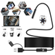 Камера эндоскоп с кабелем на 5 метров 7 мм USB/micro USB/ Type-C с подсветкой под Android - изображение 1