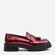 Loafersy damskie lakierowane Velenase 38 Bordowe (5905677955910) - obraz 1