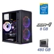 Игровой ПК QUBE QBC01 RGB Tower / Intel Core i3-10100F (4 (8) ядра по 3.6 - 4.3 GHz) / 8 GB DDR4 / 480 GB SSD / AMD Radeon RX 560, 4 GB GDDR5, 128-bit / PRIME H410M-K / 500W - изображение 1