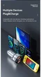 80W швидка зарядка Type-C автомобільний зарядний пристрій для iPhone, Apple, Xiaomi, Samsung PD QC3.0 3USB з дисплеєм Essager - зображення 14