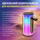 Портативна колонка Pulse 6 з мікрофоном BT/TF/FM/AUX/USB з підсвіткою 15 Вт, чорна - зображення 4
