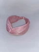 Жіночий широкий обруч для волосся з вузлом рожевий - изображение 2
