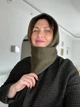 Капор капюшон на голову теплый One Size хаки - изображение 1