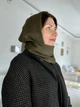 Капор капюшон на голову теплый One Size хаки - изображение 8