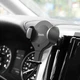 Тримач для мобільного HOCO CA60 Aspiring infrared sensor wireless charging car holder Black - изображение 8