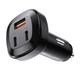 Автомобільний зарядний пристрій ACEFAST B3 66W(USB-C+USB-C+USB-A) three-port metal car charger - изображение 2