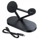 Зарядний пристрій бездротовий ACEFAST E9 desktop 3-in-1 wireless charging holder Black AFE9 - зображення 2