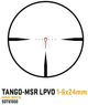 Прицел оптический TANGO MSR 1-6X24MM, 30MM, SFP. Сетка MSR BDC6 с подсветкой - изображение 7