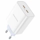 Зарядне мережеве BOROFONE BA73A Young PD35W dual port (2 USB-C) Білий - изображение 1
