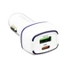 Автомобільний зарядний BOROFONE BZ14A Mercury (PD+QC3.0) (3A 20W) Type-C - Lightning Білий - зображення 3