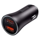 Зарядне автомобільне Baseus Golden Contactor Max Dual Fast Charger Car Charger U+U 60W CGJM000013 Темно-сірий - изображение 1