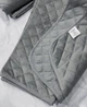 Велюровое стеганое двустороннее покрывало Декор Grey 200х220 Двуспальный Серый - изображение 7