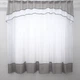Гардина арка на кухню VR-Textil № 110к белый с серым 270х170 см (52-0248) - изображение 1