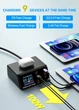 Швидкий зарядний пристрій 100W Asometech WLX-X9 QC3.0 PD3.0 8 порт Black - зображення 8