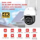 Уличная охранная поворотная&nbsp;Wi-Fi камера наблюдения BOAVISION BW8MP8X. 4К ЗУМ. ICSEE - изображение 2