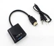 Кабель-переходник HDMI -> VGA эмулятор монитора конвертер адаптер с аудио 3.5 мм со звуком HDMI2VGA (519336542) Черный - изображение 8