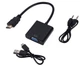 Кабель-переходник HDMI -> VGA конвертер адаптер с аудио 3.5 мм и питанием USB со звуком для Т2 тюнера HDMI2VGA эмулятор монитора (561324018) Черный - изображение 12