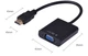 Кабель-переходник HDMI -> VGA конвертер адаптер с аудио 3.5 мм и питанием USB со звуком для Т2 тюнера HDMI2VGA эмулятор монитора (561324018) Черный - изображение 13