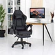 Крісло ігрове GAMING CHAIR OC-810 з підставкою для ніг, колір чорний/чорний - зображення 3