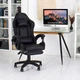 Крісло ігрове GAMING CHAIR OC-810 з підставкою для ніг, колір чорний/чорний - зображення 5