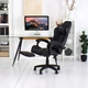 Крісло ігрове GAMING CHAIR OC-810 з підставкою для ніг, колір чорний/чорний - зображення 7
