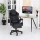 Крісло ігрове GAMING CHAIR OC-810 з підставкою для ніг, колір чорний/чорний - зображення 10