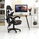 Кресло игровое GAMING CHAIR OC-810 с подставкой для ног, цвет черный/белый - изображение 7