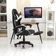 Кресло игровое GAMING CHAIR OC-810 с подставкой для ног, цвет черный/белый - изображение 10