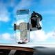 Держатель для мобильного Hoco CA104 Vertical and horizontal telescopic gravity vehicle holder 4.5-7" черный - изображение 9