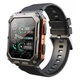 Смарт-годинник Modfit Iron Black-Orange | 1,83" IPS, 380 мАг, 240 х 286, 4GB, HeartRate, IP68 | Чорний Помаранчевий - зображення 1