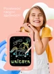 Планшет для малювання дитячий LCD графічний зі стилусом ігровий електронна дошка для малювання нотаток та записів кольоровий для дітей 8 5 дюймів творчий розвиваючий інтерактивний набір DobraMAMA Рожевий 69164 - зображення 2