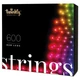 Гирлянда Twinkly Smart LED Strings RGB 600, BT + WiFi, Gen II, IP44 кабель че (TWS600STP-BEU) - изображение 1