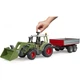 Спецтехника Bruder Трактор Fendt Vario 211 с передним погрузчиком и прицепом (02182) - изображение 4