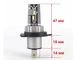 Автомобильные светодиодные LED лампы H4 H/L 6000K Cyclone type 32 v2 - изображение 4