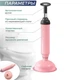 Вантуз прочищення труб A-Plus High plunger для унітазу та раковини, потужний пневматичний Рожевий - зображення 5