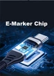 Кабель USB Type-c Type-c 100W 1.5 метра (E-Marker, Power Delivery 20V/5A), чорний (0357) - зображення 5