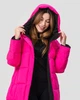 Куртка двостороння жіноча зимова Біо-пух DuPont Sorona original ICEbear 3857 46 чорний 38573 - изображение 4