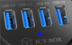 Hub USB Icy Box 4-port, USB 3.0 (IB-HUB1403) - obraz 3